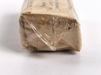 Verbandpäckchen, Breite etwa 65mm, datiert 1941, Originalverpackt