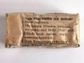 Verbandpäckchen, Breite etwa 65mm, datiert 1941, Originalverpackt