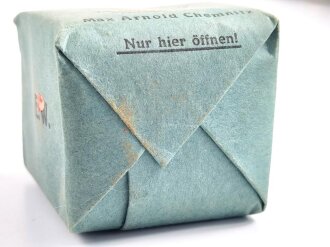 Pack "100g entfettete Watte" datiert 1939