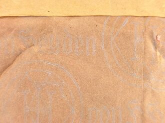 Pack" Chloramin Puder " Für Luftschutzzwecke.  Herstellungsjahr 1943, Breite 10cm