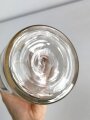 Glasbehälter zum Herstellen einer" Soda  Lösung " Für Luftschutzzwecke. Höhe 19,5cm