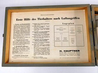 Tier Luftschutzkasten 39, Hauptner 1939, sehr guter Zustand