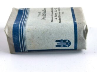 Pack " 3 Stück Mullbinden" datiert 1941