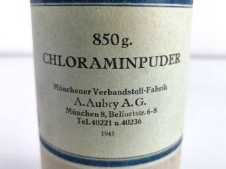 Pack " 850g Chloraminpulver" datiert 1941,...