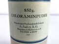 Pack " 850g Chloraminpulver" datiert 1941, gehört in den Tier Luftschutzkasten 39