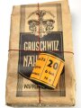 Rolle Gruschwitz Leinenzwirn Feldgrau . Neuwertig, aus der originalen Umverpackung, diese datiert 1941. Sie erhalten ein ( 1 ) Stück