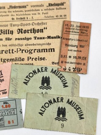 Konvolut Eintrittskarten meist Hamburg