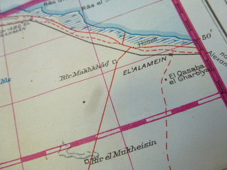 Landkarte Ägypten Mersa Matruch, Sollum 1940, sehr selten