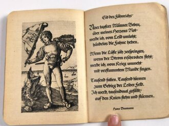 "Morgen marschieren wir - Liederbuch der deutschen Soldaten", Oberkommando der Wehrmacht, 128 Seiten, 10,5 x 14,5 cm