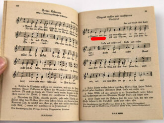 "Das zweite neue Soldaten-Liederbuch" , Textbuch mit Melodien 2 stimmig, 76 Seiten,  gebraucht