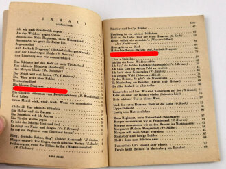 "Das neue Soldaten-Liederbuch" , Textbuch mit Melodien 2 stimmig,Band 1 mit 80 Seiten,  gebraucht