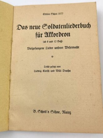 "Das neue Soldatenliederbuch" für...