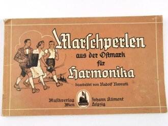 "Marschperlen aus der Ostmark für Harmonika" 71 Seiten, Breite 27cm