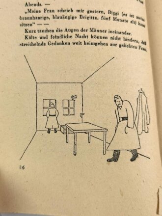 VB-Feldpost 2. Folge, "Im Angriff und im Biwak"- Soldaten erzählen Soldatengeschichten, 95 Seiten, 1944 datiert, stark gebraucht