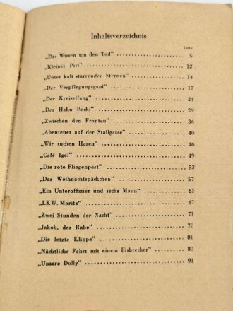 VB-Feldpost 2. Folge, "Im Angriff und im Biwak"- Soldaten erzählen Soldatengeschichten, 95 Seiten, 1944 datiert, stark gebraucht