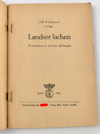 VB-Feldpost 4. Folge, "Landser lachen"-...