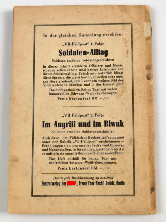 VB-Feldpost 3. Folge, "Darüber lache ich heute noch"- Soldaten erzählen heitere Erlebnisse, 96 Seiten, 1943 datiert, gebraucht