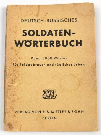 "Deutsch Russisches Soldaten Wörterbuch" 79 Seiten, gebraucht