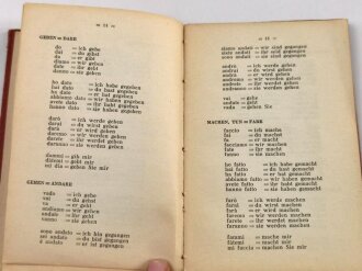 "Italienische Redensarten und Wörter für den deutschen Soldaten in Italien" Florenz 1944 mit 55 Seiten. Defekt