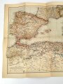 "Schlag nach über das Mittelmeer" Tornisterschrift des Oberkommandos der Wehrmacht, Landkarte, datiert 1939/40, gebraucht