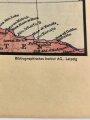 "Schlag nach über den Südosten" Tornisterschrift des Oberkommandos der Wehrmacht, Landkarte, datiert 1941, gebraucht