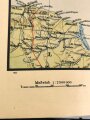 "Schlag nach über den Südosten" Tornisterschrift des Oberkommandos der Wehrmacht, Landkarte, datiert 1941, gebraucht