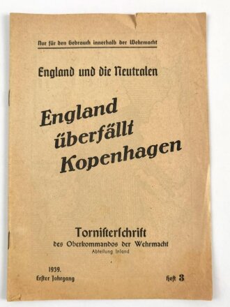 "England überfällt Kopenhagen"...