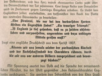 "England überfällt Kopenhagen" Tornisterschrift des Oberkommandos der Wehrmacht, datiert 1939, gebraucht