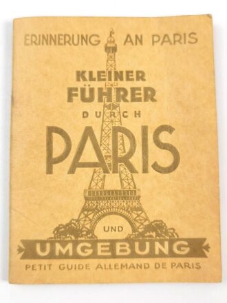 "Kleiner Führer durch Paris und Umgebung" mit Adressen Soldatenheime usw.