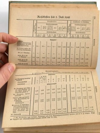 "Deutscher Beamten Kalende 1943" nicht ausgefüllt 493 Seiten, Einband beschädigt