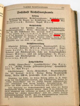 "Deutscher Beamten Kalende 1943" nicht ausgefüllt 493 Seiten, Einband beschädigt