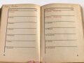 "Taschenkalender des Reichsbundes für Leibesübungen 1935" zum Teil ausgefüllt, 125 Seiten