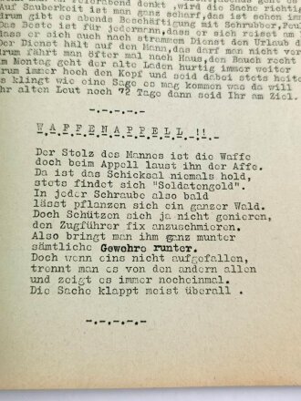 Bierzeitung zum " Kompaniefest 3.I.R. 47 " 1938