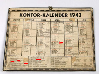Kontor Kalender 1942, DIN A4