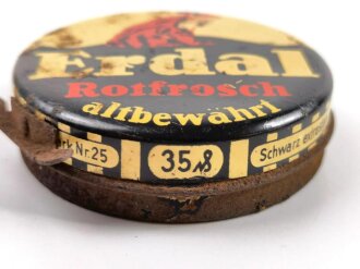 "Erdal Rotfrosch" Schuhcreme, Leere Blechdose,...