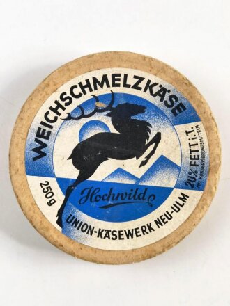 "Weichschmelzkäse Hochwild" , Leere...
