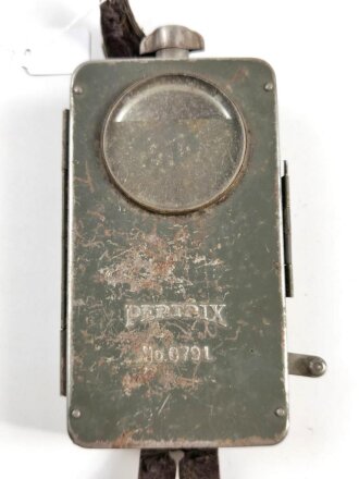 Taschenlampe 2.Weltkrieg Pertrix 679L ( Luftschutz ), Originallack, Funktion nicht geprüft