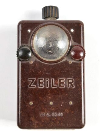 Taschenlampe aus Pressmasse "Zeiler No.M. 4848"...