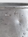 Trinkbecher Wehrmacht aus Aluminium, Hersteller HWSD36