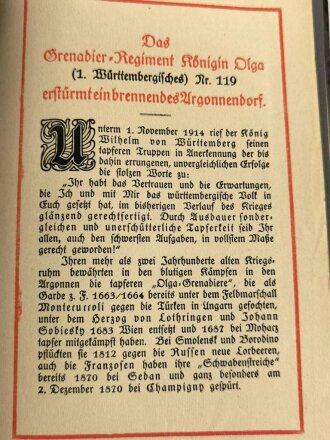 "Feldgrau im Weltkrieg 1914-15" ca. 30 Seiten, gebraucht