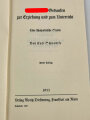 "Adolf Hitlers Gedanken zur Erziehung und zum Unterricht" datiert 1933, 47 Seiten, gebraucht