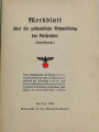 "Merkblatt über die zollamtliche Behandlung der Reisenden" herausgegeben im Reichsfinanzministerium, datiert 1937, 56+ Seiten