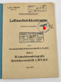 L.Dv.g. 704/3b "Luftnachrichtentruppe - Betriebsvorschriften Teil 3 Fernschreibbetriebsvorschrift L.Fs.B.V Heft d Wechselstromtelegrafie Betriebsvorschrift L.WT.B.V Juni 1942" 28 Seiten, gebraucht
