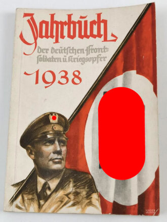 "Jahrbuch der deutschen Frontsoldaten und Kriegsopfer 1938" 200 Seiten, gebraucht