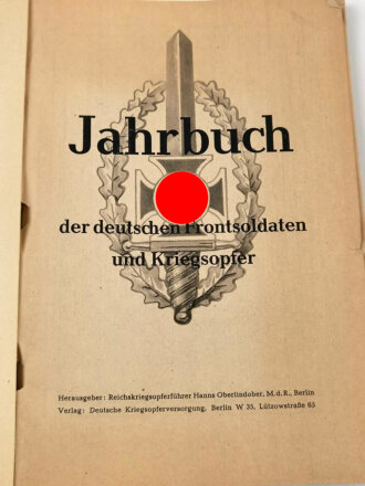 "Jahrbuch der deutschen Frontsoldaten und...