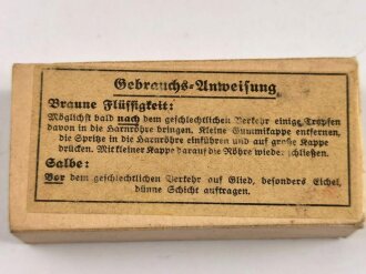 Wehrmacht, Mittel gegen Geschlechtskrankheiten in Verpackung, sehr guter Zustand