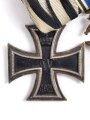 1. Weltkrieg, 3er Ordensspange " Eisernes Kreuz 2. Klasse 1914, Bayern Militärverdienstkreuz 3. Klasse mit Schwertern, Ehrenkreuz für Frontkämpfer " Spange Rückseitig mit D.R.G.M. Gestempelt