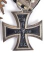 1. Weltkrieg, 3er Ordensspange " Eisernes Kreuz 2. Klasse 1914, Bayern Militärverdienstkreuz 3. Klasse mit Schwertern, Ehrenkreuz für Frontkämpfer " Spange Rückseitig mit D.R.G.M. Gestempelt