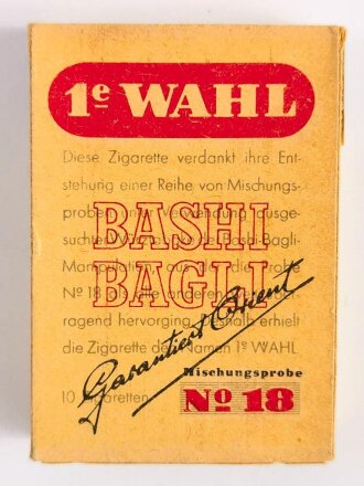 Pack " 1e Wahl No.18 " Zigaretten,...