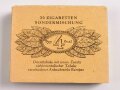 Pack " Sondermischung Typ 4 " Zigaretten, ungeöffnet, geschwärzte Steuerbanderole mit Hakenkreuz, sie erhalten ein Päckchen aus der originalen Umverpackung